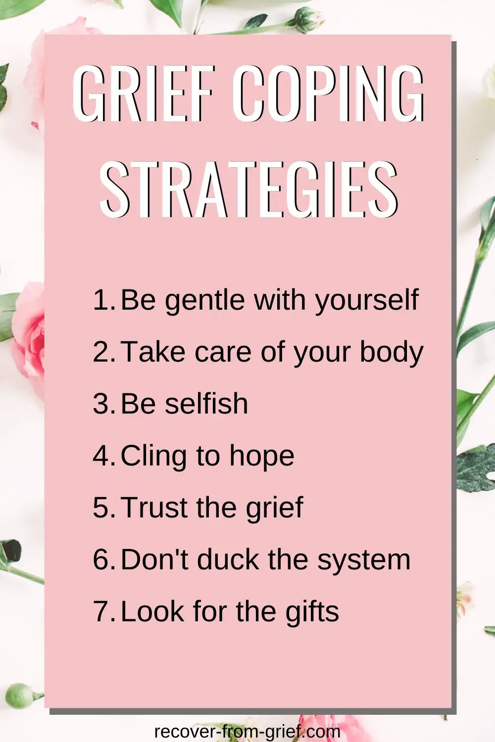 Grief coping strategies