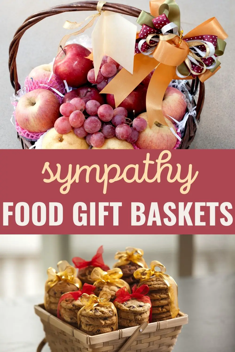 Sympathy food gift baskets